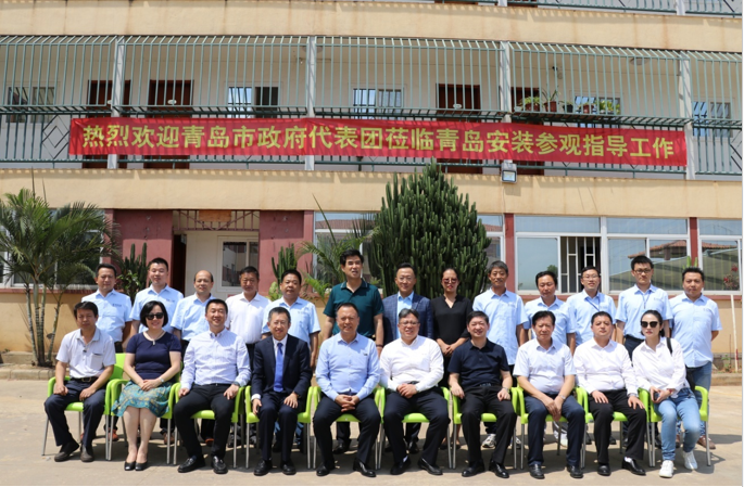 青島市政府代表團到訪安哥拉，并到我司駐地參觀指導(dǎo)工作